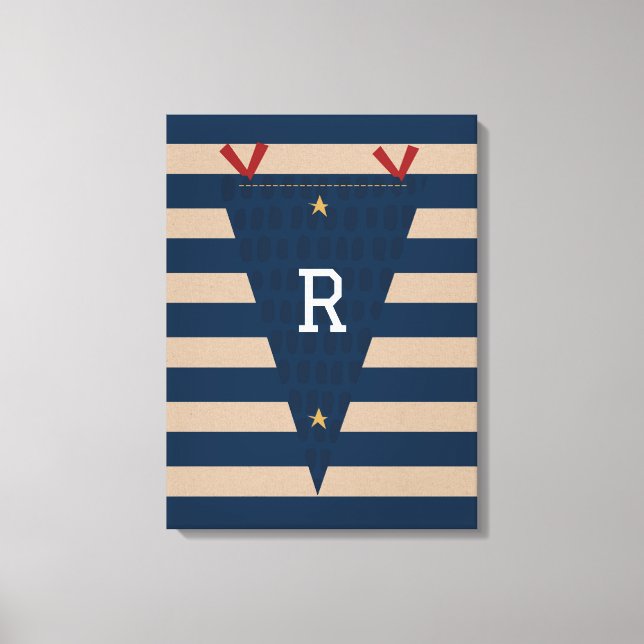 Little All-Star Pennant Canvas Print (Front)