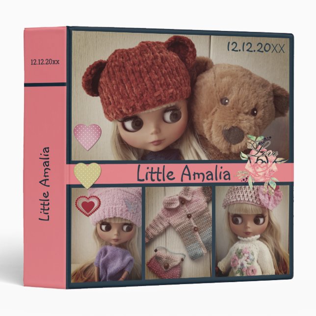 Little Amalia 3 Ring Binder (Front/Spine)