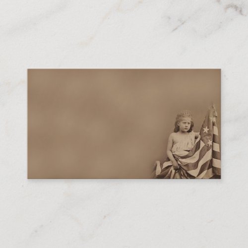 Little Americana Girl- Prim Biz Cards Business Card
