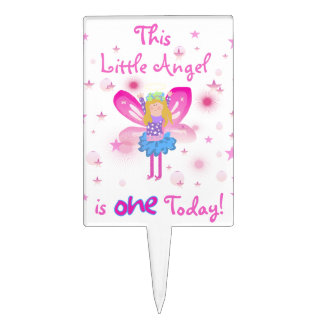 Little Angel 1st Birthday Cake Topper