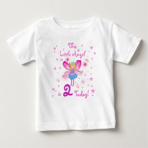 Little Angel 2nd Birthday Baby T_Shirt