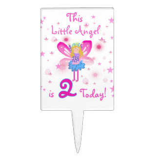 Little Angel 2nd Birthday Cake Topper
