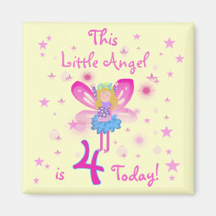 Little Angel 4th Birthday T-shirts and Gifts Magnet