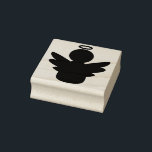little angel art stamp<br><div class="desc">A rubber art stamp of a little angel.  And don't forget you can customize.</div>