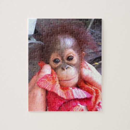 Little Angel Baby Orangutan Jigsaw Puzzle