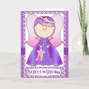 Little Angel Believe in Dreams - Birthday Card