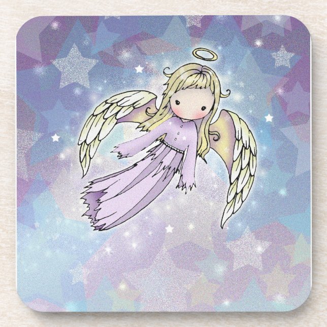 Little Angel Christmas Coasters (Front)
