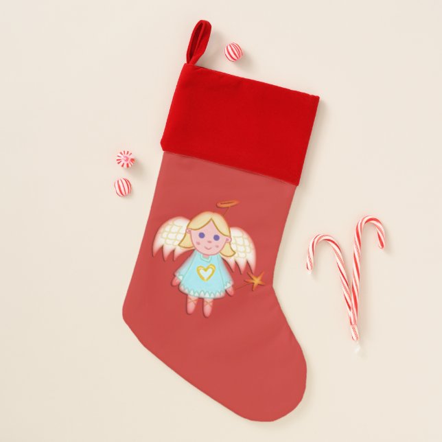 Little Angel Christmas Stocking (Front)