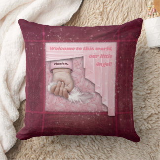 Little Angel (customizable) Throw Pillow