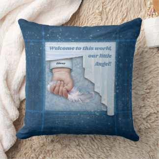 Little Angel (customizable) Throw Pillow