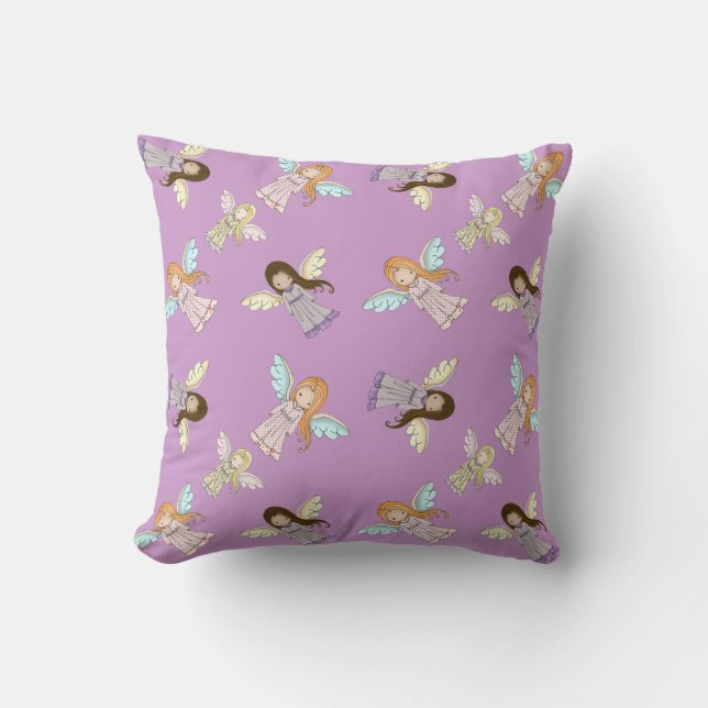 Little Angel Faerie Fairy Pillow for Kids (Front)