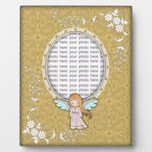 Little Angel Girls Custom Photo Plaque