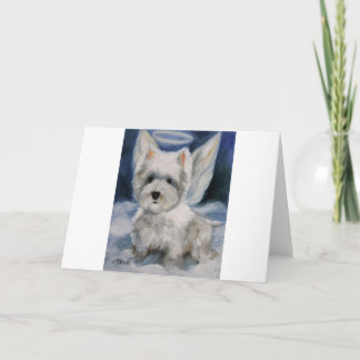 little angel holiday card