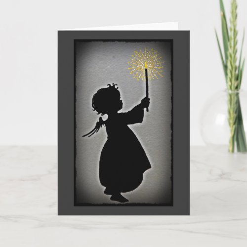 Little Angel Lets Her Light Shine Holiday Card