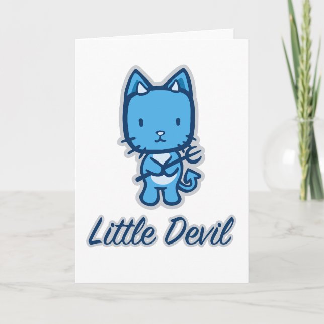 "Little Angel...Little Devil" Greeting Cards (Front)