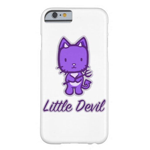 Little AngelLittle Devil Kitty Cat Cartoon Barely There iPhone 6 Case
