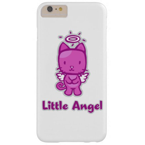 Little AngelLittle Devil Kitty Cat Cartoon Barely There iPhone 6 Plus Case