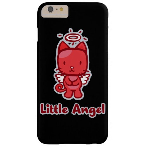 Little AngelLittle Devil Kitty Cat Cartoon Barely There iPhone 6 Plus Case