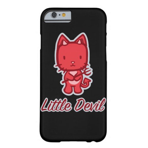 Little AngelLittle Devil Kitty Cat Cartoon Barely There iPhone 6 Case