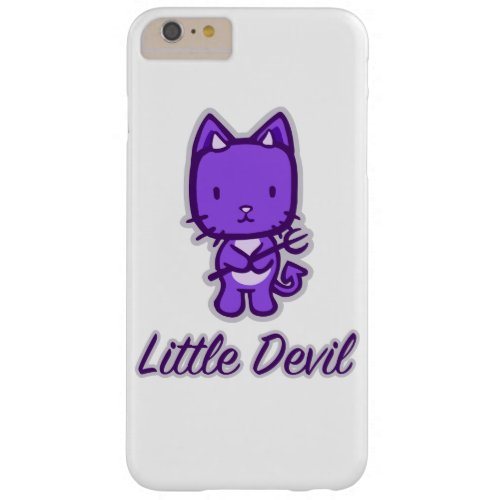 Little AngelLittle Devil Kitty Cat Cartoon Barely There iPhone 6 Plus Case