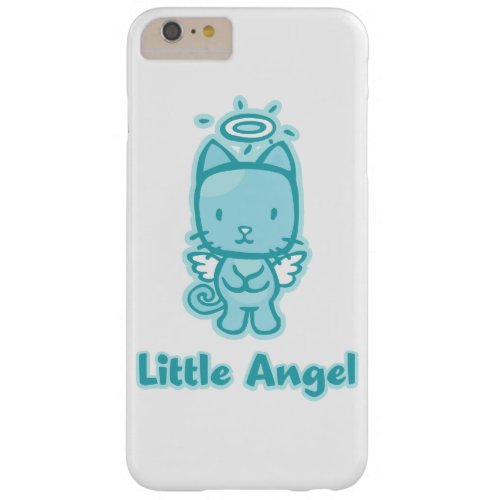 Little AngelLittle Devil Kitty Cat Cartoon Barely There iPhone 6 Plus Case