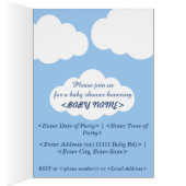 Little Angel on the Way Baby Shower Card (Inside (Right))