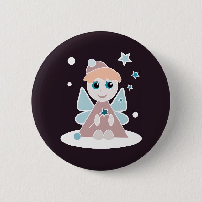 Little Angel Pinback Button (Front)
