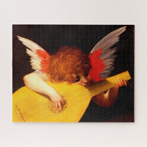 LITTLE ANGEL PLAYING LUTE Music Making Cherub  Jigsaw Puzzle