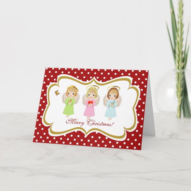 Little Angel Sisters, Greeting Card (Front)