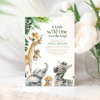 Little Animals Jungle Safari Wild Cute Baby Shower