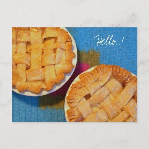 Little Apple Pies Blank Postcard