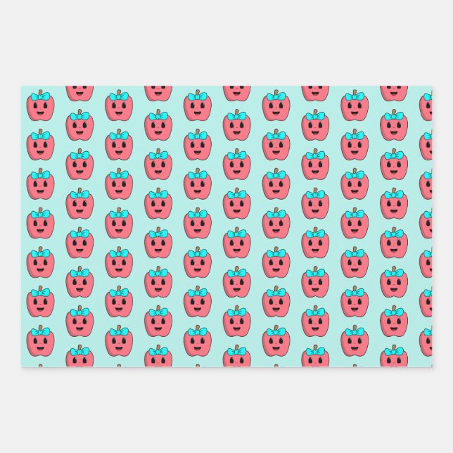 Little Apple Wrapping Paper Sheets (Front)