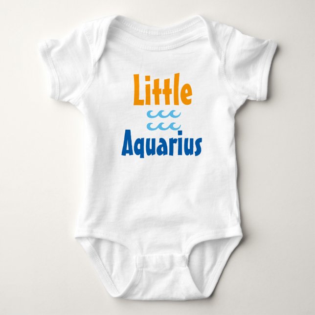Little Aquarius Baby Bodysuit (Front)