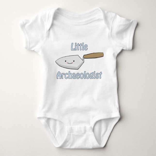 Little Archaeologist- Blue Baby Bodysuit (Front)