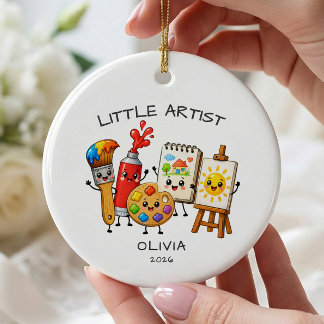 Little Artist Personalized Ornament