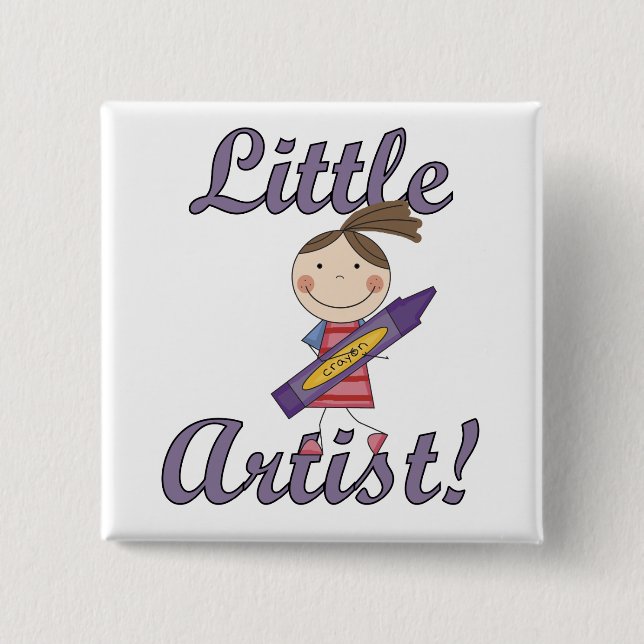 Little Artist T-shirts and Gifts Pinback Button (Front)