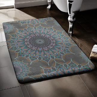 Little Ashgrey Floral Fallen Bath Mat