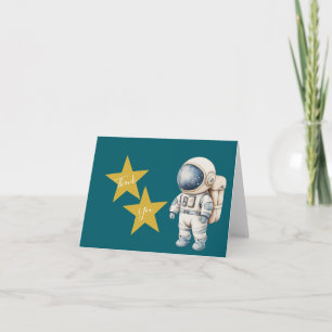 Little Astronaut Baby Shower Thank You