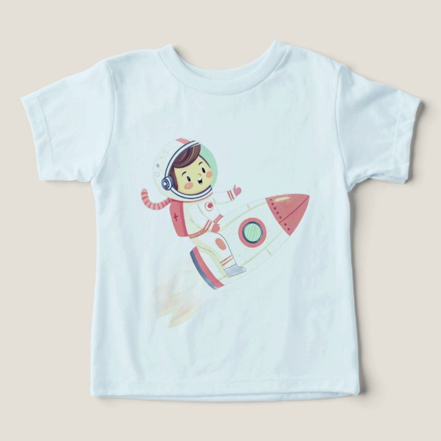 Little Astronaut – Dreamy Space Explorer Kid  Toddler T-shirt (Design Front)