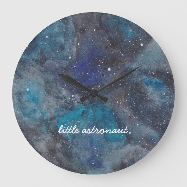 Little Astronaut Space Large Clock (Front)