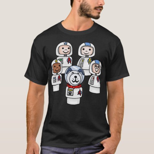 Little Astronauts and Space Dog T_Shirt