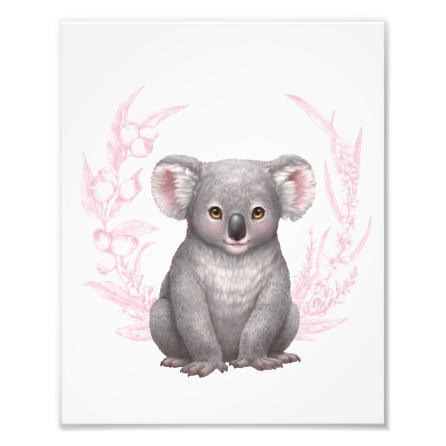 Little Aussie Friends - Koala - Colour Photo Print (Front)