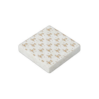 Little Autumn Babies in Falling Leaves Stone Magnet