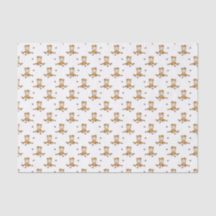 Little Autumn Baby in Falling Leaves Pattern Tissue Paper