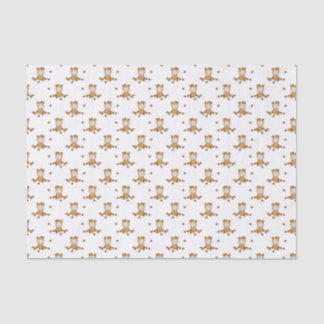 Little Autumn Baby in Falling Leaves Pattern Tissue Paper