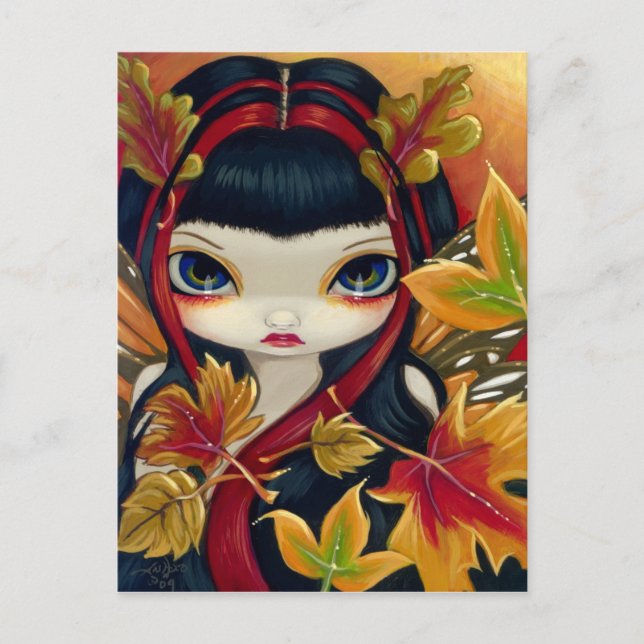 "Little Autumn Leaves" Postcard (Front)