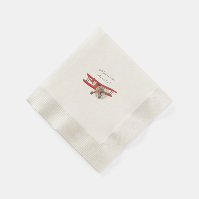 Little Aviator Baby Shower Napkins (Corner)