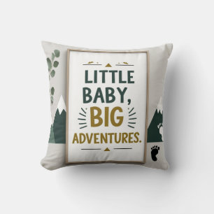 Little baby big throw pillow