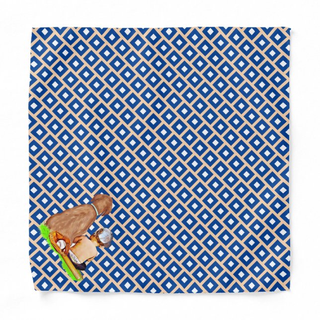 Little Baby Boy and His Dog  Bandana (Front)
