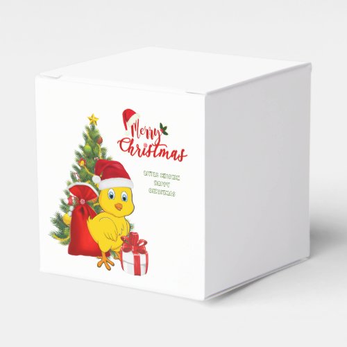 Little Baby Chicken Christmas Favor Boxes